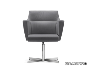 ADMIRAL - Swivel with 4-spoke base chair with armrests _ SITLOSOPHY®