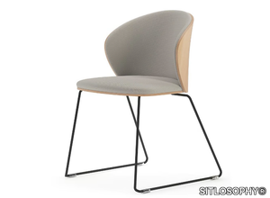 ENKEI - Sled base upholstered chair _ SITLOSOPHY®