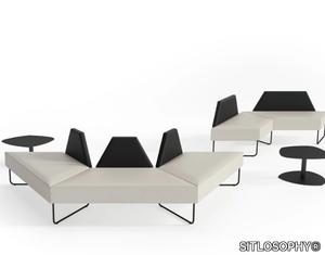 FORMAT - Modular bench seating with back _ SITLOSOPHY®