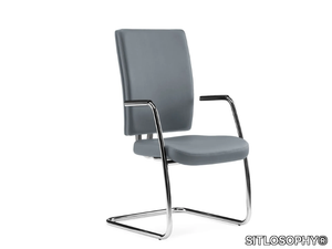 PROGRESS - Cantilever reception chair with armrests _ SITLOSOPHY®