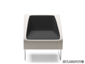 ITACA - Sled base easy chair with armrests _ SITLOSOPHY®