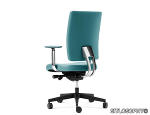 PROGRESS - Executive chair with 5-spoke base with armrests _ SITLOSOPHY®