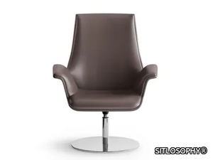 MAXIMA - Swivel reception chair with armrests _ SITLOSOPHY®