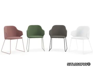 HOST - Sled base upholstered fabric chair _ SITLOSOPHY®