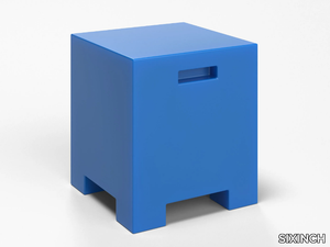 BLOCKY - Square coated foam pouf _ SIXINCH