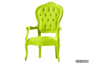 LOUIS - Coated foam easy chair with armrests _ SIXINCH