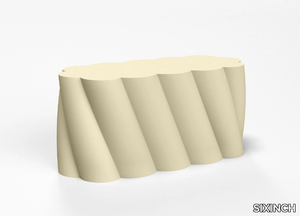 TWIST - Backless coated foam bench seating _ SIXINCH