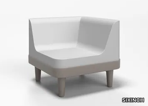 OFFSHORE - Corner coated foam armchair _ SIXINCH