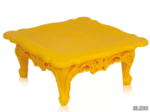 DUKE OF LOVE - Square polyethylene coffee table for living room _ SLIDE