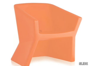 EXOFA - Polyethylene chair with armrests _ SLIDE