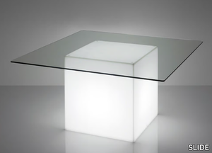 SQUARE - Square with light polyethylene table _ SLIDE