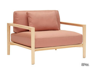 LING - Fabric armchair with armrests _ SP01