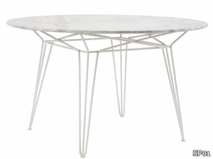 PARISI - Round marble garden table _ SP01