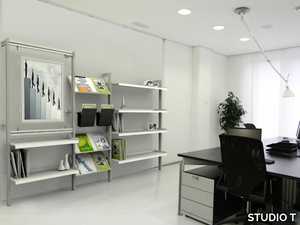 INUNO - Modular extruded aluminium office shelving _ STUDIO T