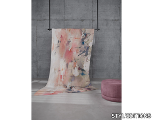 MAGGIO - Rectangular polyester fibre rug with floral pattern _ STYL’EDITIONS