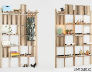 GATE - Open modular wooden bookcase _ SVITANOK