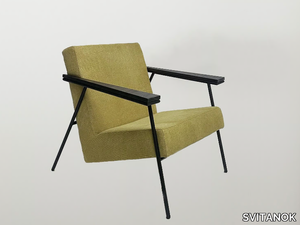 SHODY - Fabric easy chair with armrests _ SVITANOK
