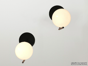ZAHID - Glass and steel wall lamp _ SVITANOK