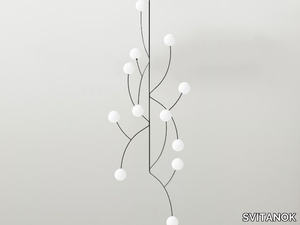 ZUSTRICH - Glass and steel pendant lamp _ SVITANOK