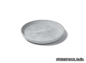 SAUCER ROUND - Cement flowerpot holder _ SWISSPEARL Italia