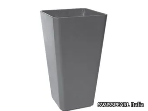 QUADRA - High cement garden vase _ SWISSPEARL Italia