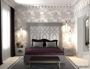 INTRIGUE - Double bed with high headboard _ Scandal