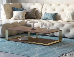 VESTA - Rectangular walnut coffee table _ Scandal