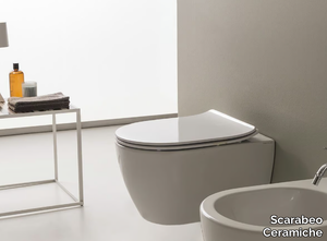 MOON - Wall-hung ceramic toilet _ Scarabeo Ceramiche