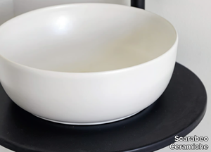 COLORS - Countertop round ceramic washbasin _ Scarabeo Ceramiche