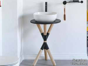 CROSS - Floor-standing vanity unit _ Scarabeo Ceramiche