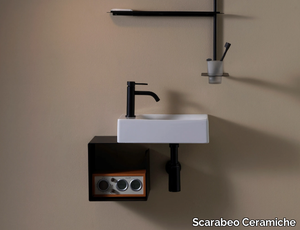 FOLD - Wall-mounted plate vanity unit _ Scarabeo Ceramiche