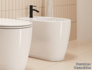 GLAM - Floor mounted ceramic bidet _ Scarabeo Ceramiche