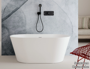 GLAM - Oval ceramic bathtub _ Scarabeo Ceramiche