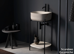 LAILA - Floor-standing metal vanity unit _ Scarabeo Ceramiche