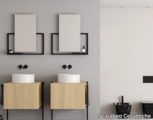 PICTURE - Single vanity unit _ Scarabeo Ceramiche