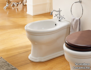 CASTELLANA - Floor mounted ceramic bidet _ Scarabeo Ceramiche