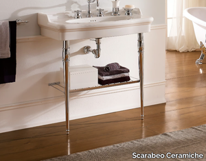 CASTELLANA - Console single ceramic washbasin _ Scarabeo Ceramiche