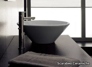 CONO - Countertop ceramic washbasin _ Scarabeo Ceramiche