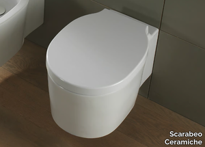 BUCKET - Wall-hung ceramic toilet _ Scarabeo Ceramiche