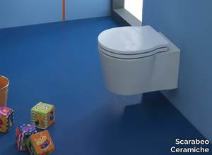 BUCKET - Wall-hung ceramic toilet for children _ Scarabeo Ceramiche