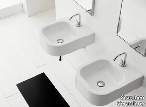 NEXT 40B - Wall-mounted ceramic washbasin _ Scarabeo Ceramiche