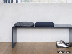 CUSHION FLAT - Solid-color rectangular fabric cushion _ Schönbuch