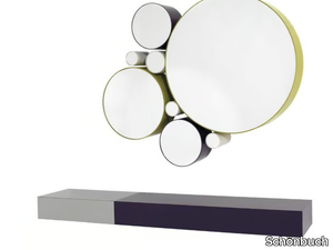 EPOCA - Round wall-mounted mirror with cabinet _ Schönbuch