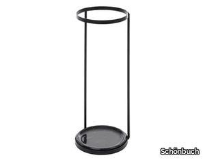 PONTI - Floorstanding Nero Marquina marble umbrella stand _ Schönbuch