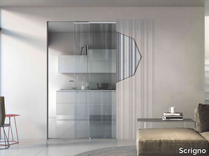 DUAL - Frame for two sliding glass doors _ Scrigno