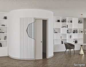 ORBITALE - Counter frame for curved sliding doors _ Scrigno