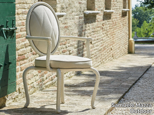 CANOPO BRIDGE - Medallion garden chair with armrests _ Samuele Mazza Outdoor