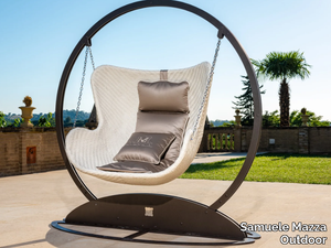 ALDEBARAN RESIN - Rocking chair in resin with iron structure _ Samuele Mazza Outdoor