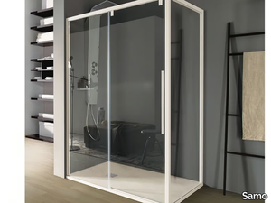 ACRUX - Rectangular shower cabin with sliding door _ Samo