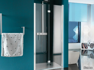 ALTER - Niche shower cabin with tray with folding door _ Samo